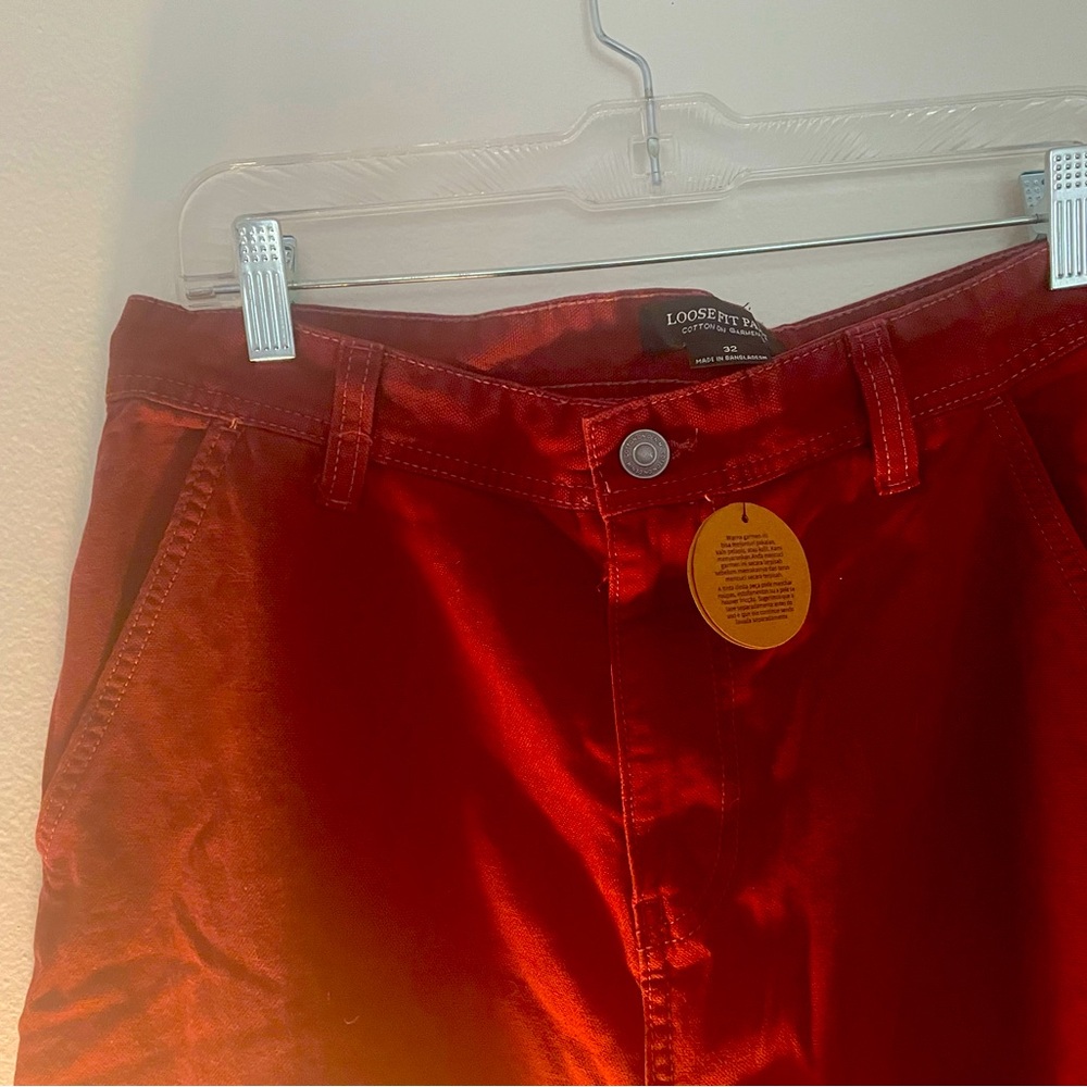 Burgundy Loose Fit CottonOn Pants